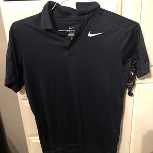 Navy blue nike polo